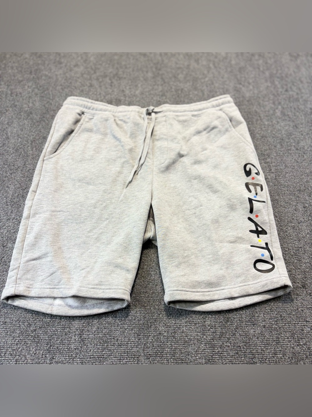 Gelato Mens Sz XXL Fleece Sweat Shorts Gray Drawstring Pockets Lounge
Streetwear
